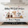 Funny Cartoon Coffee Machine Kitchen Wall Stickers, Self-Adhesive Decor for Kitchen Wall Decoration