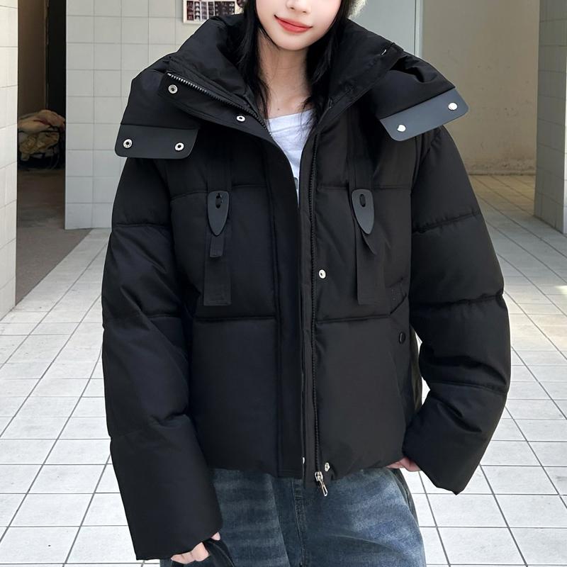 Fashion Winter Jackets Woman Short Parkas Hooded Loose Thick Warm Outerwears Casual Women's Coats