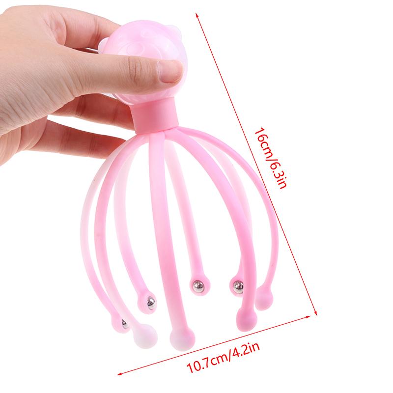 Head Massager Scratcher Neck Massage Scalp Relax Calm Stress Relief Octopus Tool