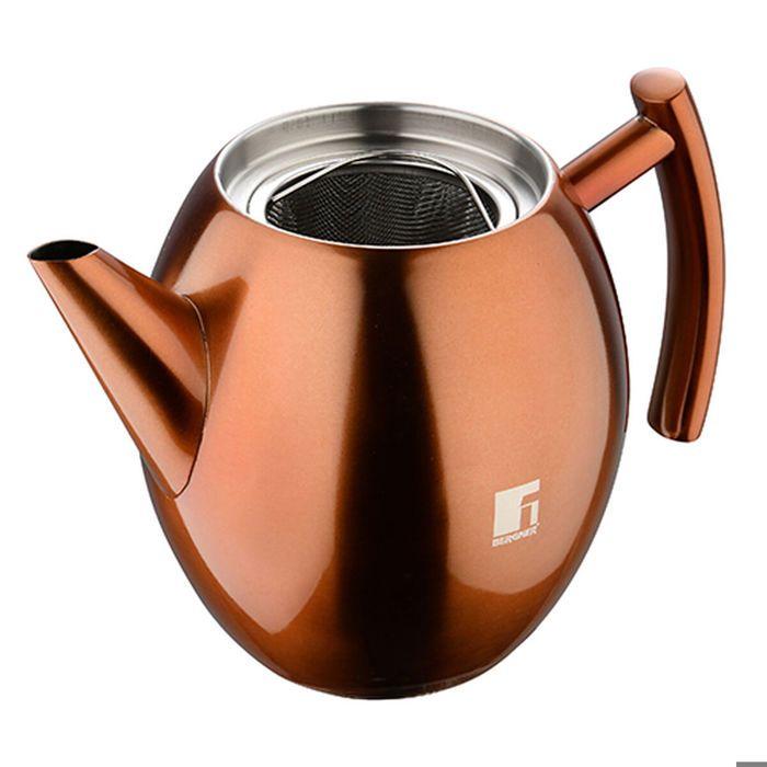 Bouilloire et Théière - BERGNER - 1,75 L - Acier inoxydable - Cuivre