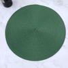 38cm Round Braided Tableware Mat Washable Anti Slip Dining Table Bowl Placemats Heat-Resistant Drink Cup Pad Coasters Home Decor