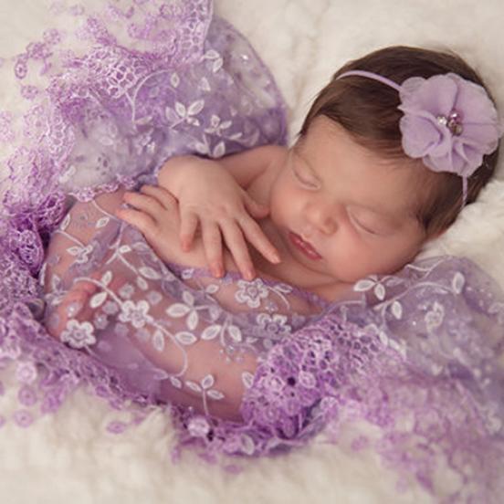 Ny Mjuk Spets Blommig Härlig Nyfödd Baby Foto Fotografi Rekvisita Tofs Tyg Bakgrund Bra Pris