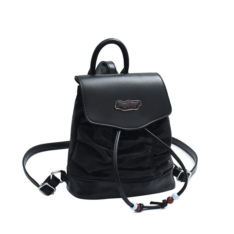 

Повседневная универсальная сумка Женский новый модный рюкзак чёрный