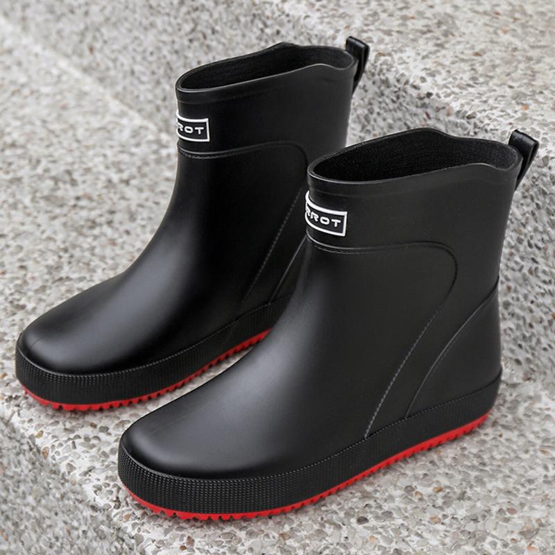 Fashion Fashion Men's Rain Boots Chef Shoes Fishing Shoes Casual Waterproof Comfortable Large Size Non-slip Strong Wear-resistant Trend