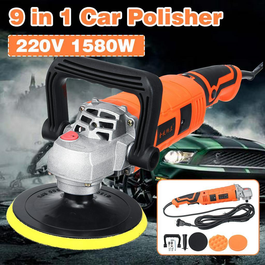 

1580 Вт 7-скоростная электрическая полировальная машина для пола, полировальная машина для автомобиля, инструмент для ухода за лакокрасочным покрытием автомобиля с регулируемой скоростью, полировальная машина, шлифовальная машина 9 in 1