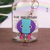 Anime Dragon Ball Acrylic Keychains Son Goku Vegeta Majin Buu Broly Frieza Trunks Zamasu Gogeta Lapis Super Saiyan Figures Toys