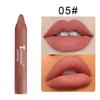Nude Apricot Lipstick Pen Waterproof Sexy Red Brown Matte Lipstick Tint Contour Lip Liner Makeup Lasting Non-stick Cup Cosmetics