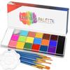 20 Color Face & Body Paint Palette Long Lasting Safe Halloween Oil Body Painting Pigments for Face Body Cosplay Performance