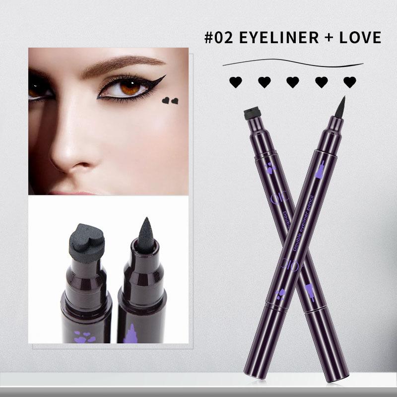 Star Moon Double-headed Embellished Eyeliner Seal Waterproof Quick-drying Long-lasting Makeup No Smudged Eyeliner
