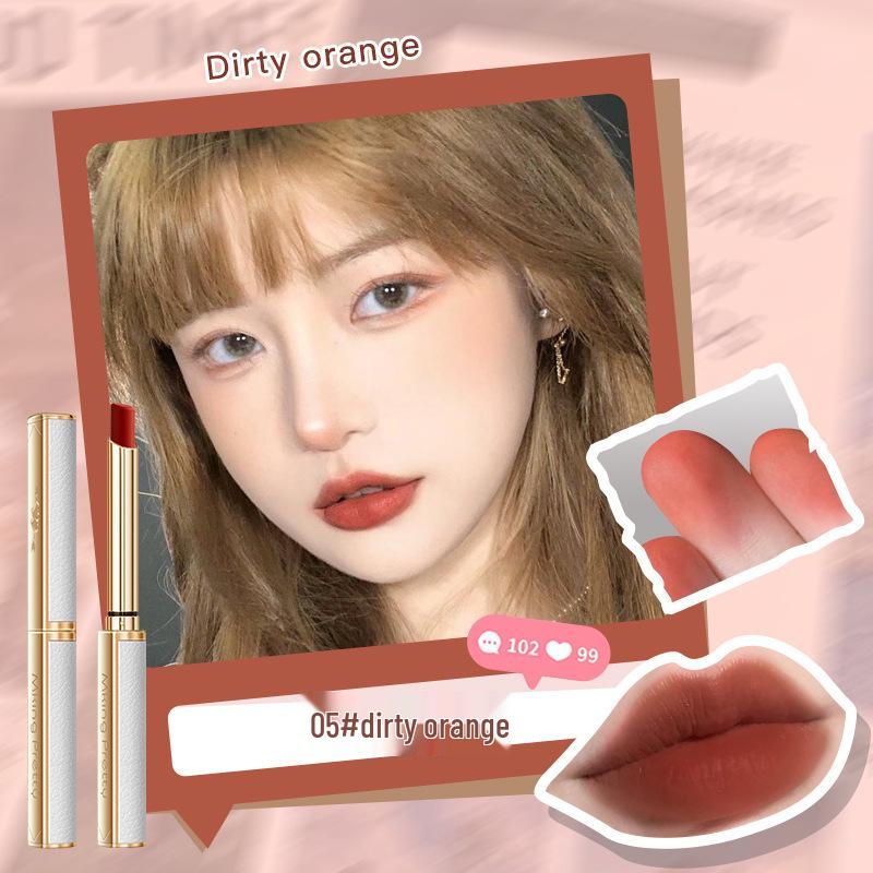 Lambskin Moisturizing Matte Velvet Lipstick - Non-stick & Long-lasting Stiletto.