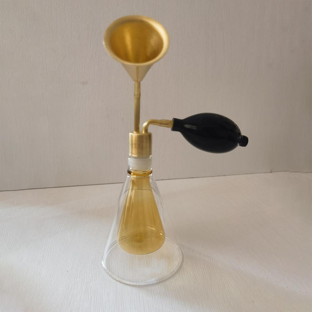 YANDER Parfum ätherisches Öl Duft Riechflasche Messing Ausstellung Spa Display Aroma Duftgerät Aroma Geschmack Glasflasche
