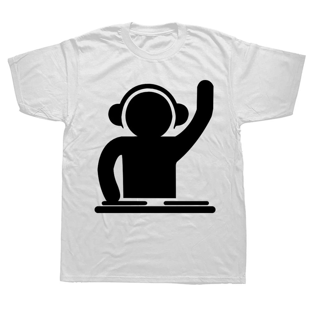 Funny Dj Cat T Shirts Summer Style Graphic Cotton Streetwear Short Sleeve Music Hip Hop Birthday Gifts T-shirt Mens Clothing