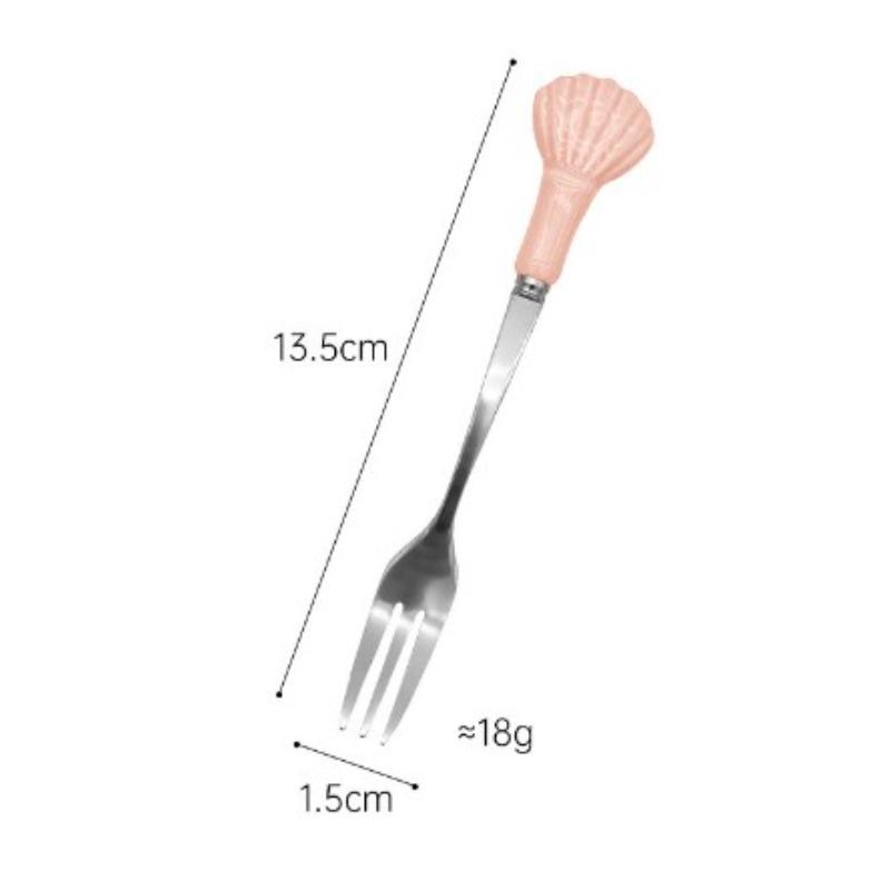 Stainless Steel Fruit Shaped Coffee Spoons Fruit Dessert Spoon Fork Candy Tea Spoon Drink Tableware Kitchen Supplies