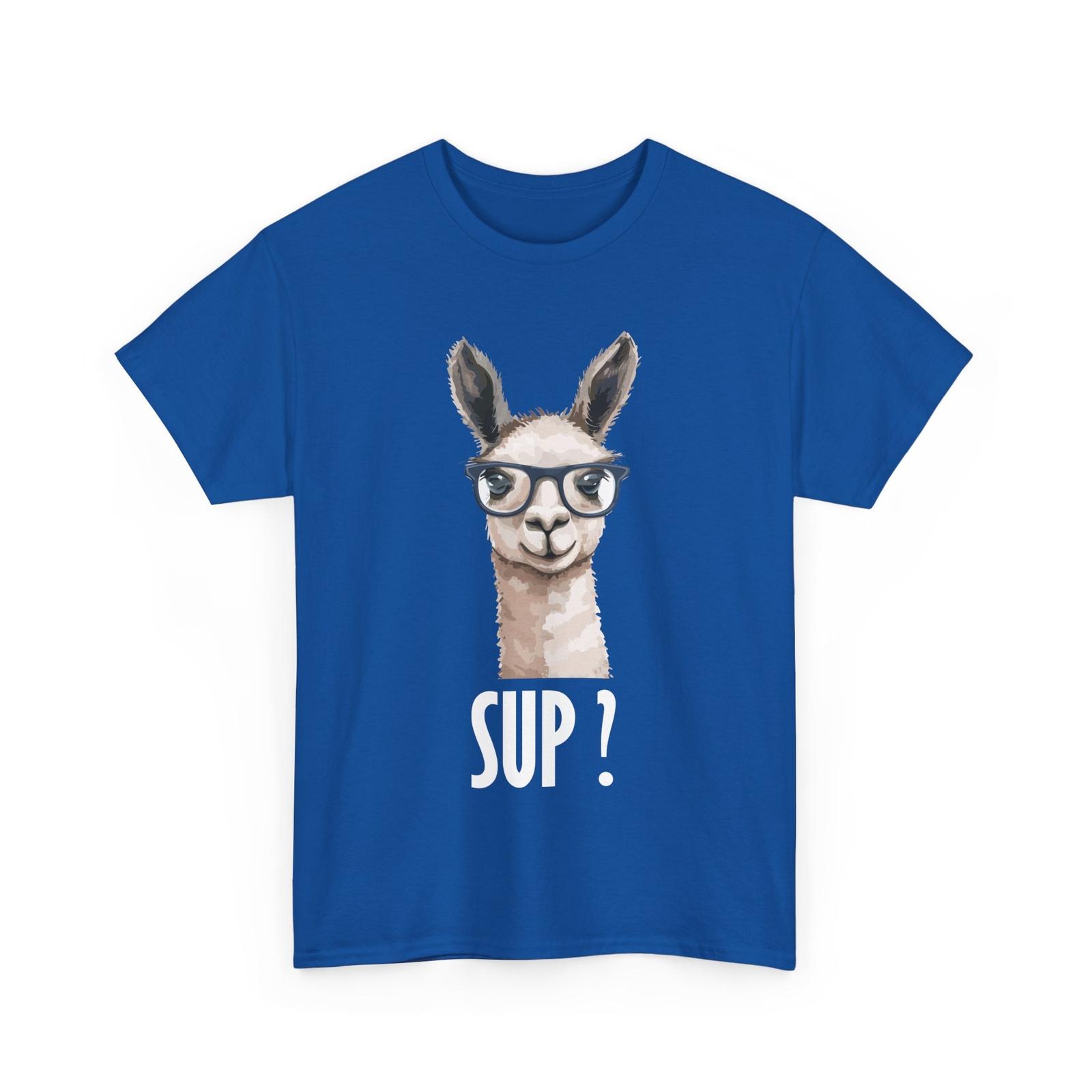 Llama T-Shirt, Llama Sup Animals Lovers Men Cute T-Shirt XL