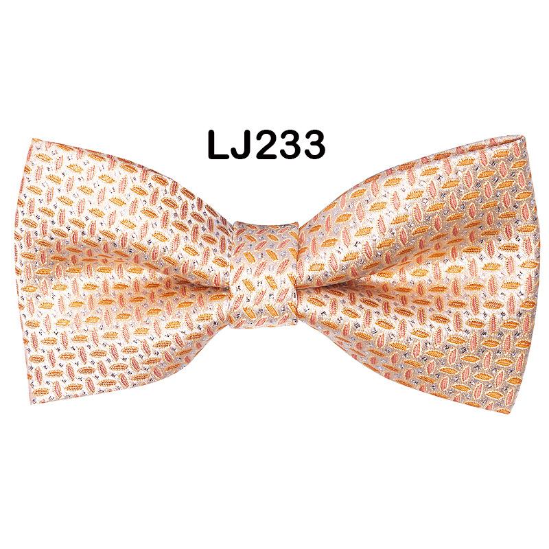 New Men'S Bow Business Wedding Party Bow Tie Solid Color Stripe Men'S Wedding