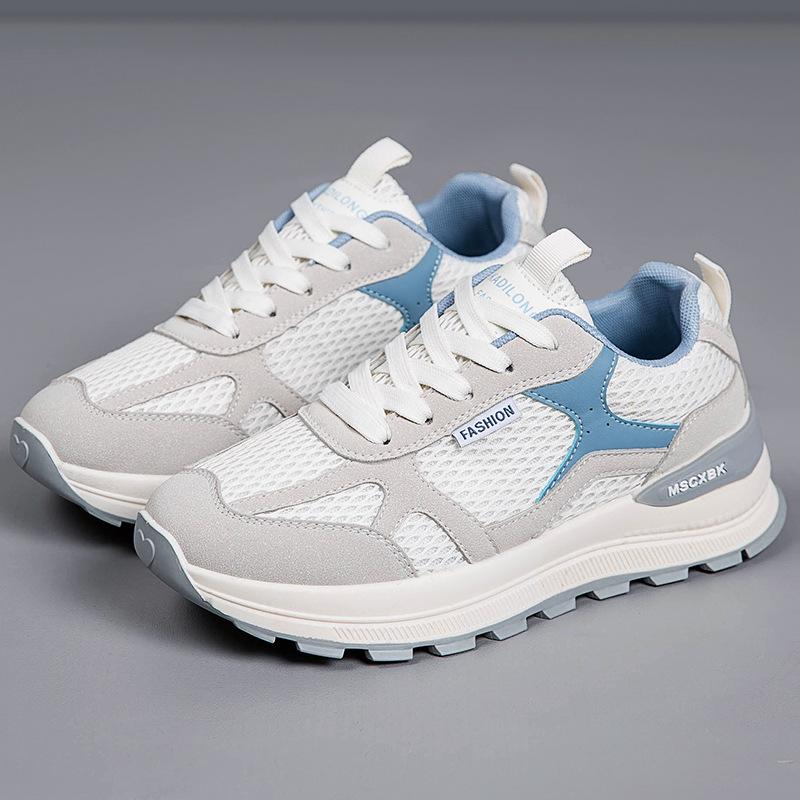

2025 новая осенняя повседневная женская спортивная обувь сетчатая дышащая и легкая обувь Форреста Гампа универсальная платформа кроссовки для папы женские 40 серый