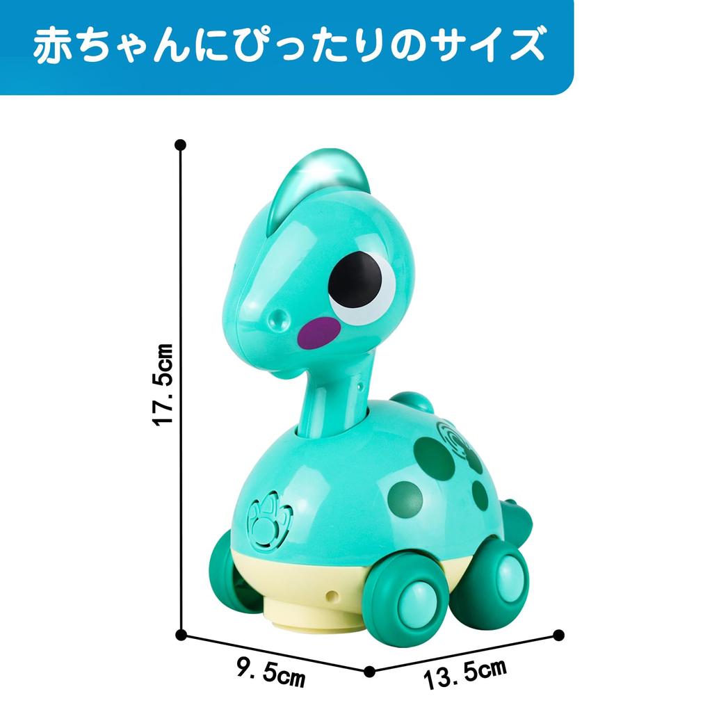 MAVEKID Dětský dinosaurus 0 let Elektronické rozsvícení Plazící se dinosaurus se automaticky vyhýbá Dodává se s hudbou a pohyblivými hračkami LED pro vzdělávání 1 rok 2