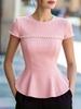 Camiseta casual de verano vintage de manga corta oversize para mujer camiseta mujer camiseta tops