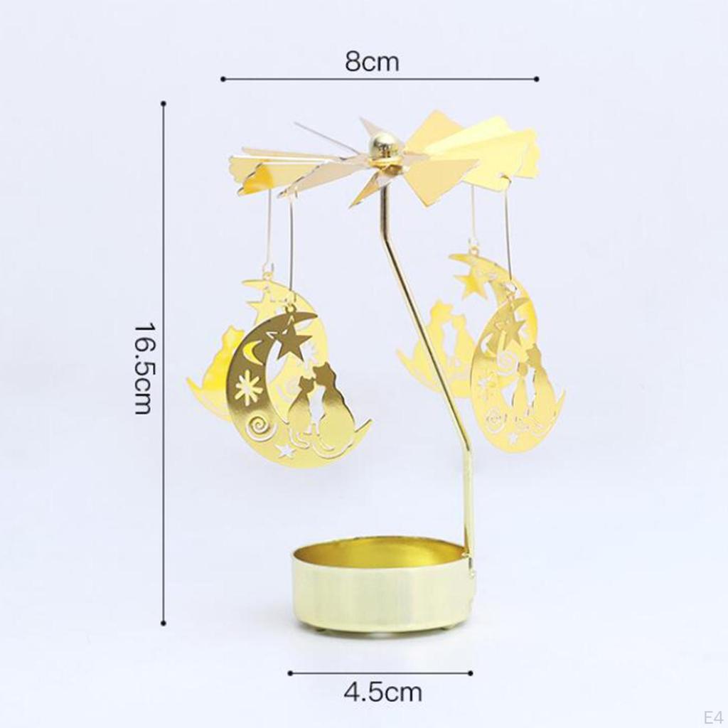 Light Rotary Candlesticks Candle Holder Decor