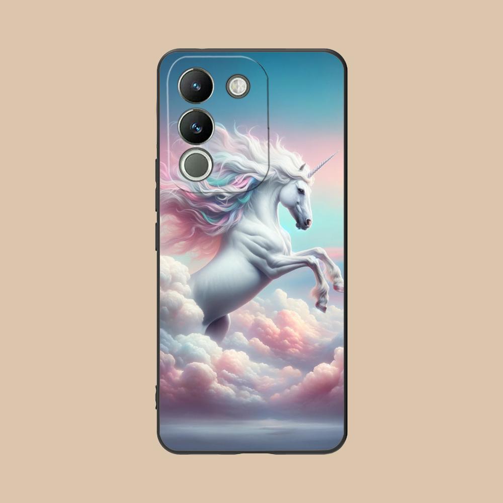 

Fantasy Unicorn Mobile Phone Case for VIVO V60 V50 V40 V30 V29 V27 V25 V23 Pro Lite 5G Colorful Printing Cover Smartphone Luxury vivo V60