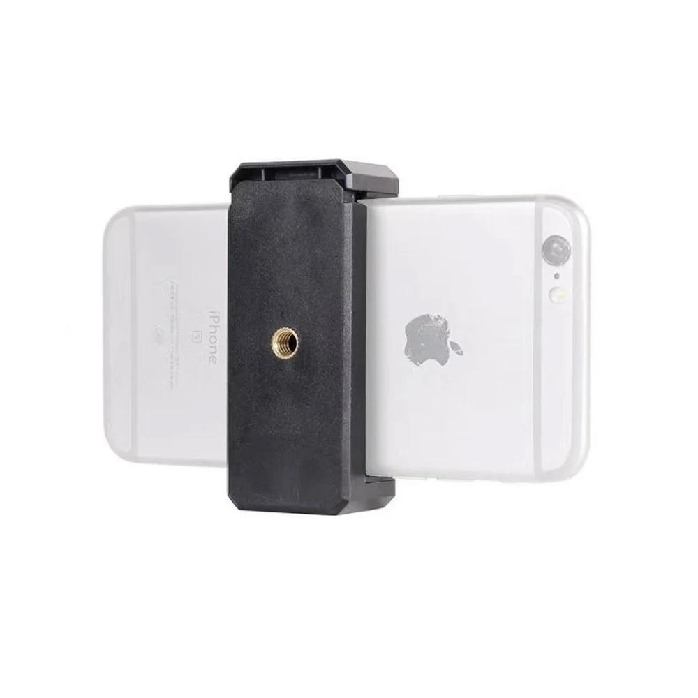 Mobile Phone Clip Tripod Holder with Cold Shoe & 1/4" Screw Hole For iPhone Samsung Huawei Xiaomi Realme Smartphones Accessories