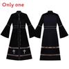 Robe Sacerdotale Medievale per Donne in Tessuto di Poliestere per Cosplay e Giochi di Ruolo Fantasy