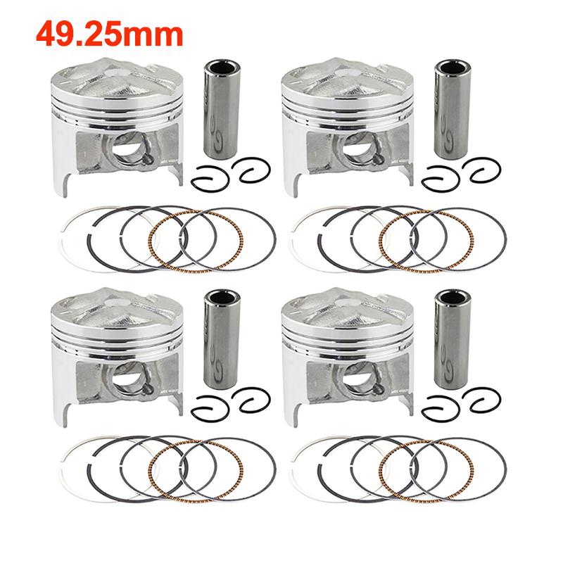 1/4 Sets Motorcycle Engine Piston Rings Kit Bore STD Size 49mm ~ 49.5mm For Suzuki GSX250R GJ72A GJ73A GJ74A GSF250 BANDIT 250