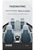 Universal All-Season Linen Car Seat Cushion - Breathable, Full Surround for Five-Seaters