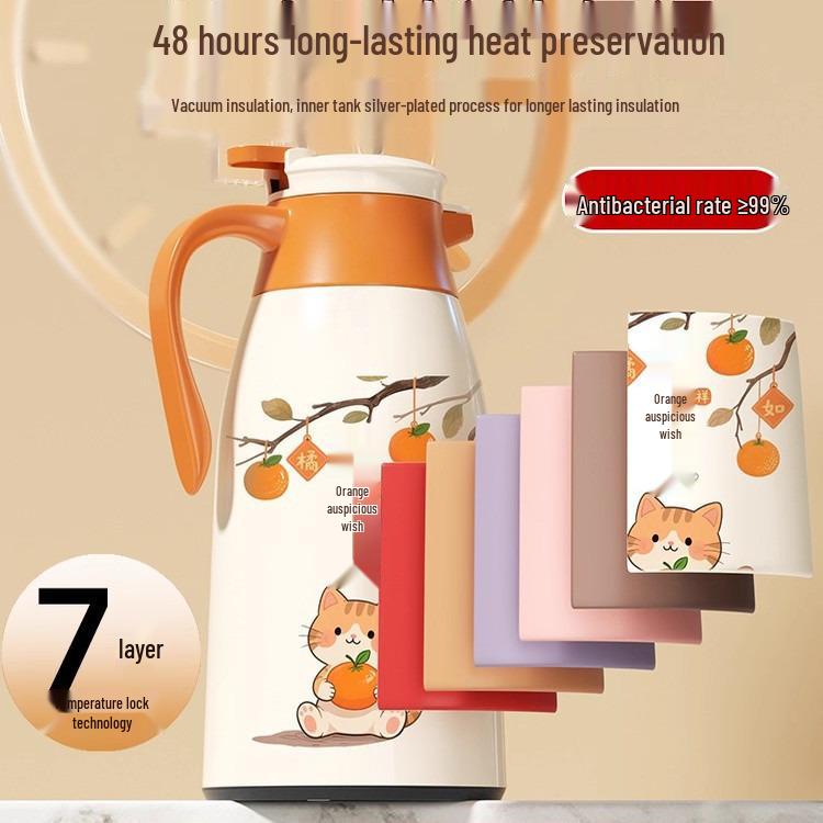 2025 Stylish Large Capacity Insulated Kettle for Home, Dorm, and Office Use