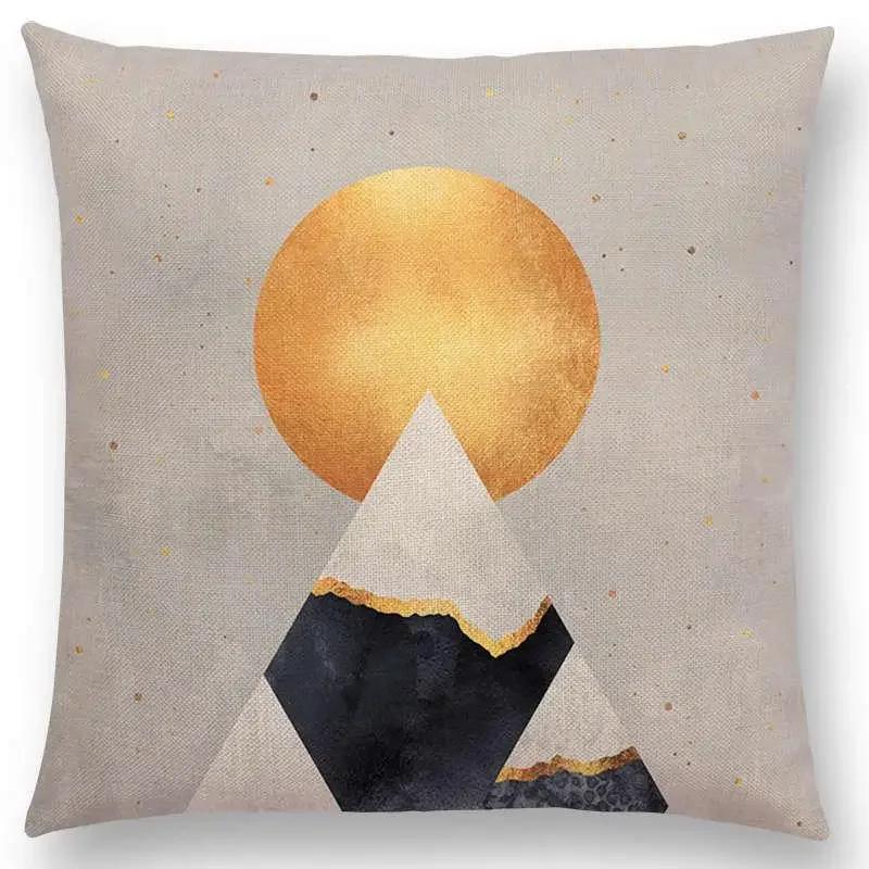 

Новые цветные камни конфеты драгоценные камни витражи абстрактные блоки геометрические художественные принты чехол для подушки автомобиль диван наволочка 66x66cm золотистый