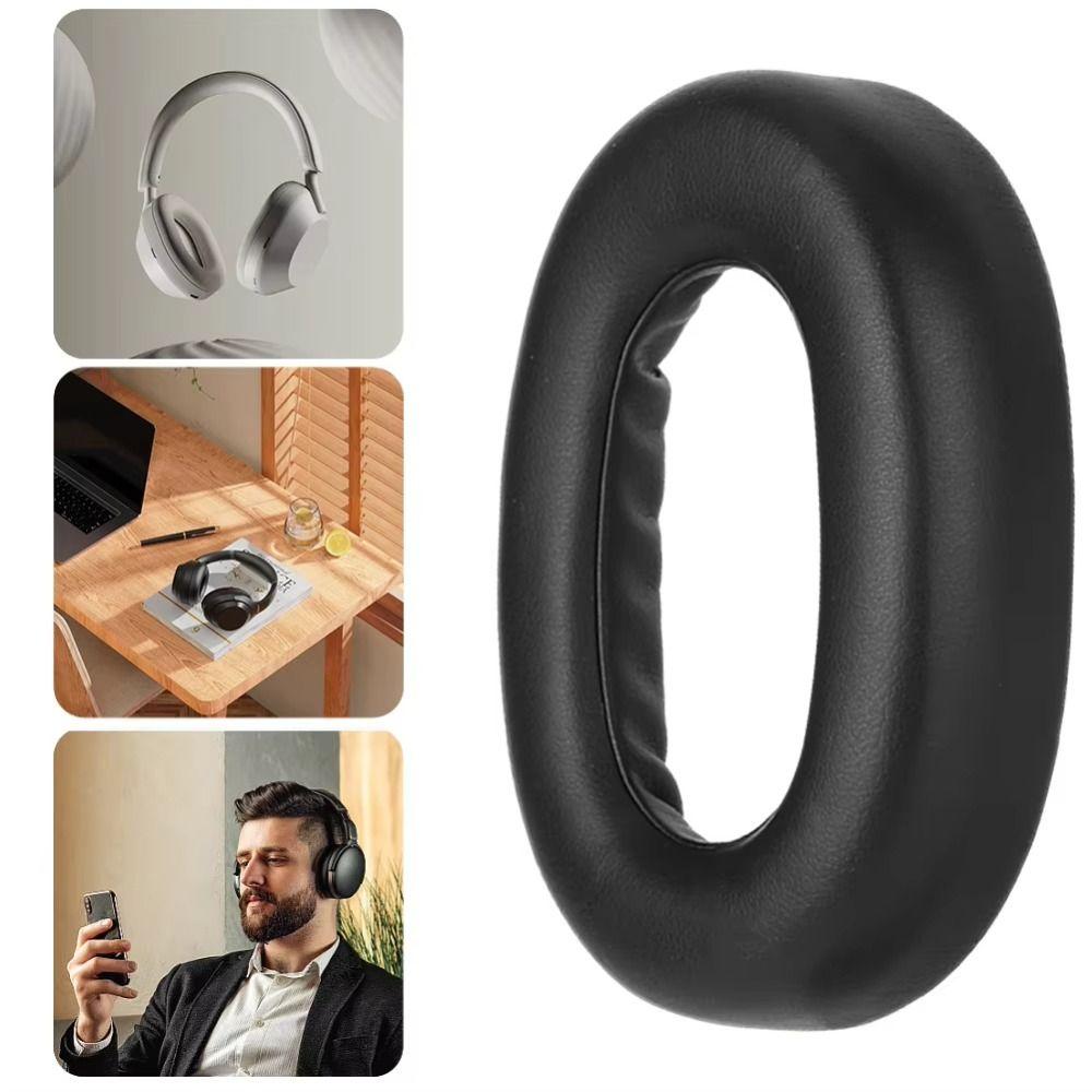 1Pair Protein Leather Ear Pads Foam Sponge Replacement Headset Earmuff Ear Cushion for Jabra Evolve2 85