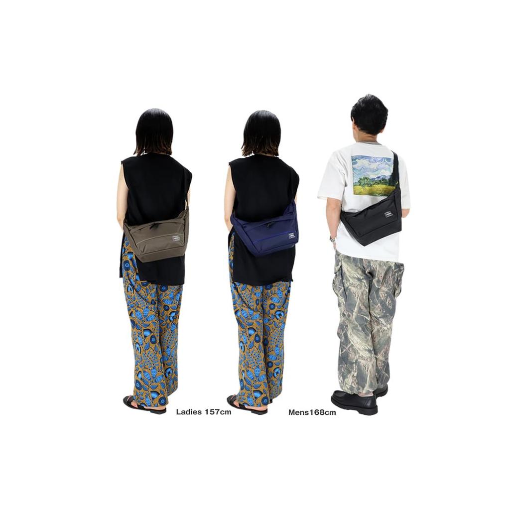 Porter MOUSSE Shoulder Bag (S) by Yoshida Kaban, A5 Size (Black)