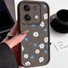 Blue White Flowers TPU Case For Xiaomi Redmi Note 13 14 Pro Plus 12 13 14 5G 13C Poco X6 X5 M6 F6 14T 13T Pro Soft Phone Cover
