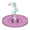 Circular Jumping Rope Floor Mat Jumping Exercise Carpet Indoor Fitness Yoga Mat Thickened Non-slip Cushioning Sports Jumping Rope Mat