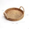 Handcrafted Bamboo Serving Tray with Stylish Wooden Handles