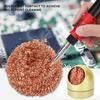 Soldering Iron Tip Cleaner Welding Nozzle Cleaner Metal Wire Balls with BaseGold
