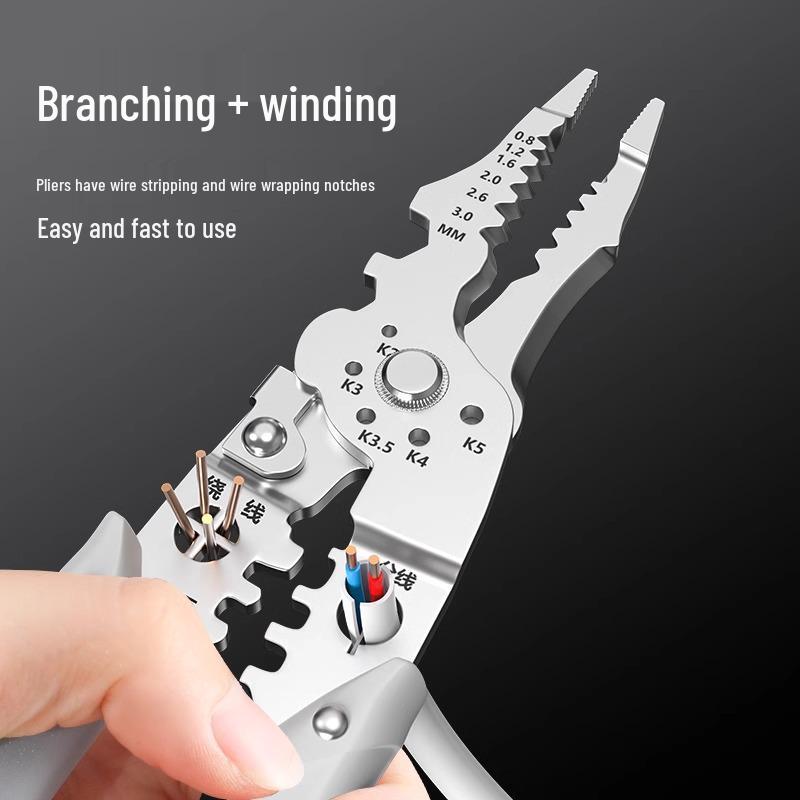 Sleva pro nováčky: Elektrikářské multifunkční kleště na odizolování drátů - Průmyslová kvalita