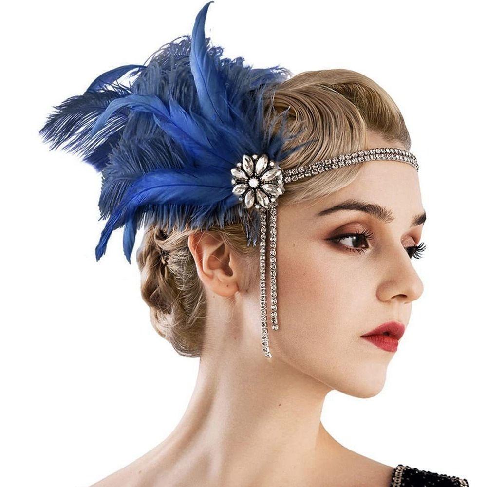Hair Band Masquerade Party Hair Accessories Sequin Hair Band Feather Headwear Korean Style Headband