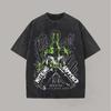New One Piece Zoro Graphic T Shirt Men Women Vintage Wash Short Sleeve Tee Summer 2026 Y2k Anime Print Cotton Streetwear Casual