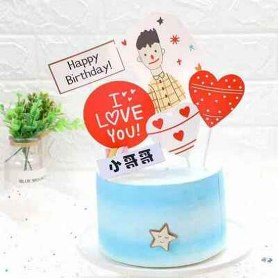 Polymer Clay Couples Cake Decor for Qixi Valentine s Day