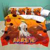 Uzumaki N-Naruto Bedding Set Cartoon Anime Quilt Cover Children Bedroom Bedclothes Boy Duvet Cover Polyester Bedspread Gift