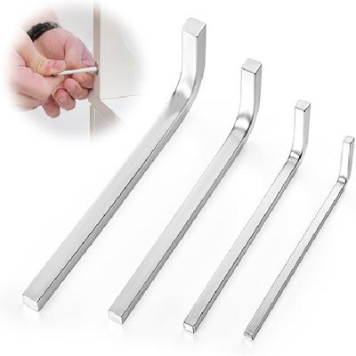 4PCS Square Head Wrench Set, L Shaped Head Wrench, 0.12in 0.16in 0.2in 0.24in