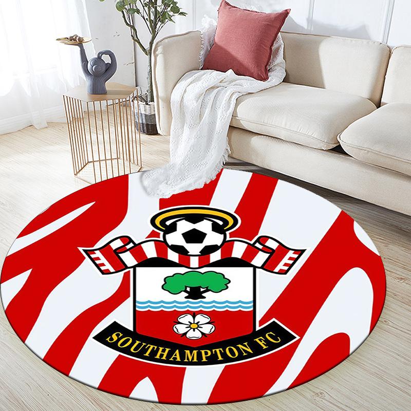 Tappeto Rotondo Southampton FC, Tappeto per Soggiorno Camera da Letto Divano Sala Giochi Decorazione, Tappetino Antiscivolo