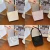 Chic Beaded Handheld Bag For Women 2024 Trendy Wooden Tote In Soft Colors