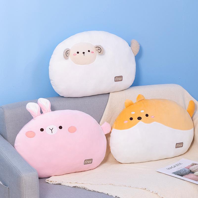 Nou Perna Leneșă Oaie Rotundă și Proastă Pisică Păpușă de Pluș Păpușă Fată Dormind pe Pat Cadou de Ziua Copilului