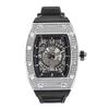 European and American Personality Full of Diamond Barrel Type Silica Gel Strap Quartz Men's Watch