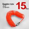 8mm High-Pressure Spiral Air Hose with Quick Connect for Air Compressors (5*8)