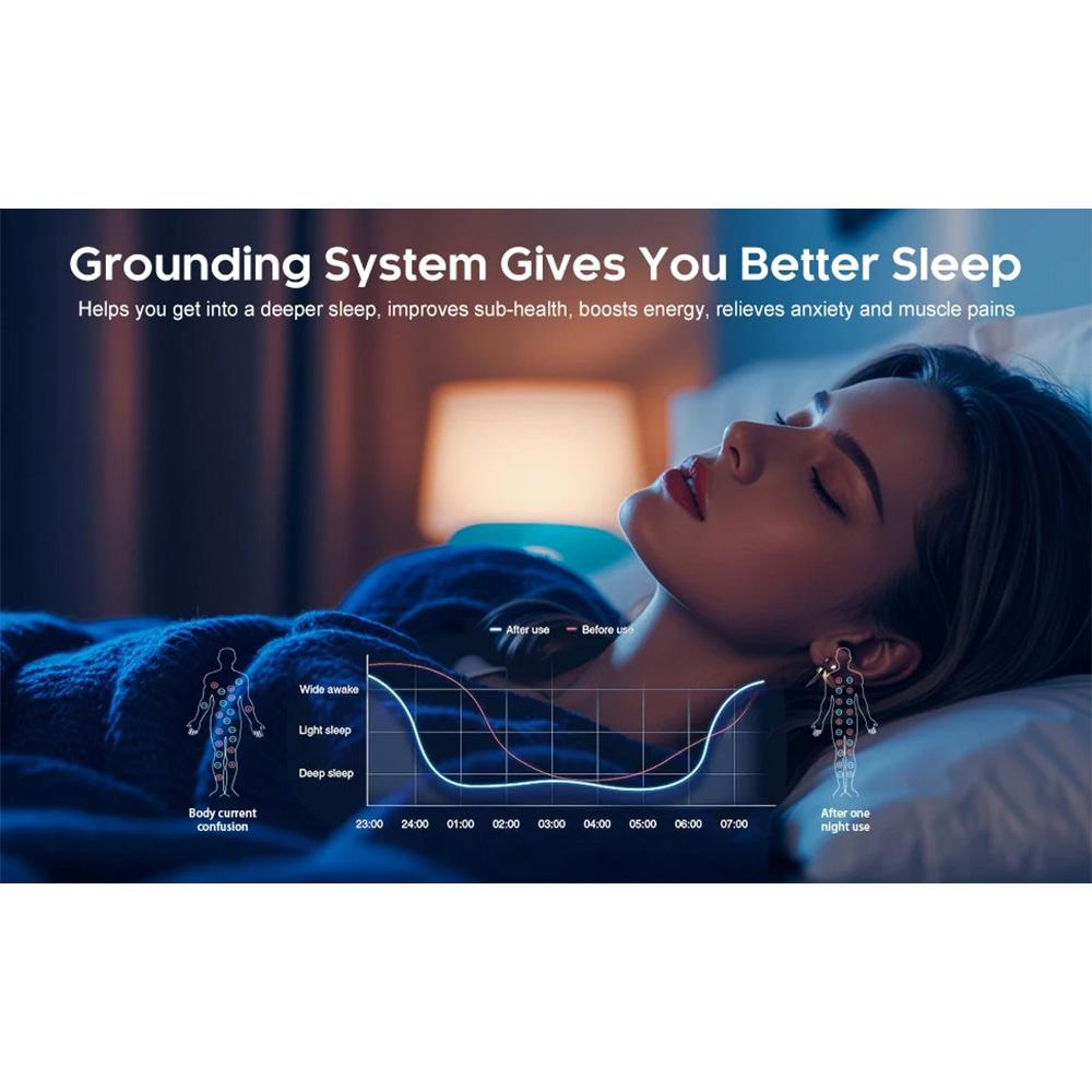 Grounding Sleep Mat Conductive Leather Earthing Mattress Pad Better Sleep Stress Relief