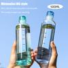 Newest Water Cup Sport Water Bottle With Time Scale Couple Plastic Portable Water Container Anti-Drop Outdoor Water Bottle