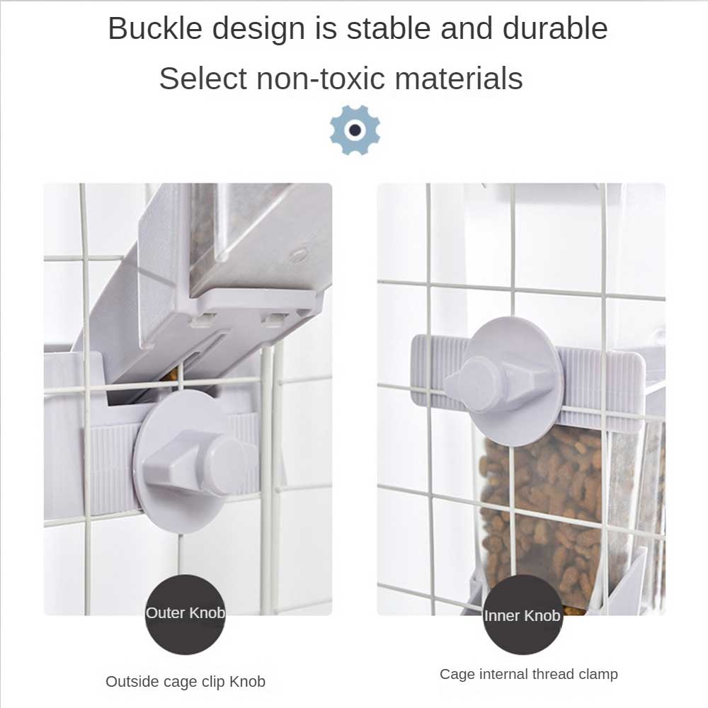 Automatic Pet Bowls Cage Hanging Feeder Pet Water Bottle Food Container Dispenser Bowl For Puppy Cats Rabbit Pet Feeding Product